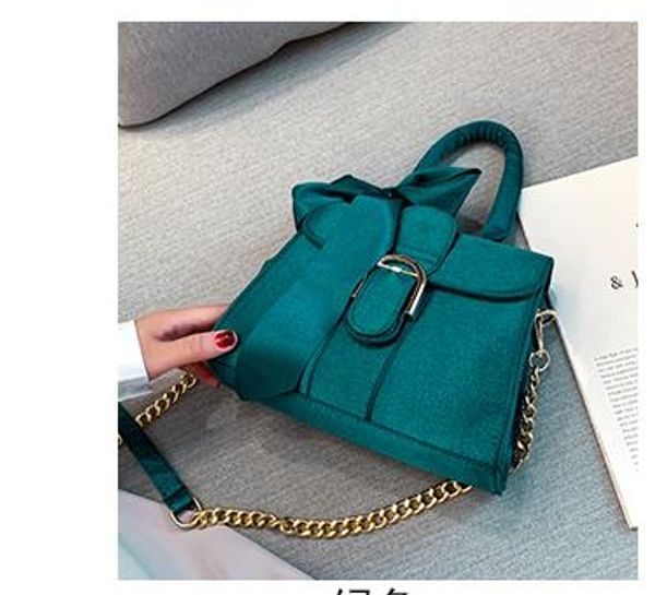 

velvet bag autumn 2020 new arrival women's bag ladies shoulder bag fashion bow velvet handbag