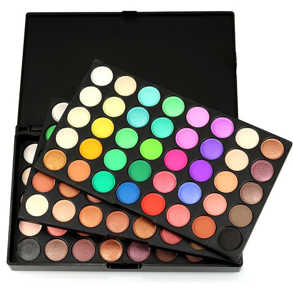 

fashion eyeshadow makeup set gift 3 pcs combination 120 colors eyeshadow dish long lasting matte shimmer eyeshadow palette