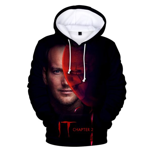 

aikooki chapter 2 hoodies sweatshirt men/women fashion harajuku print male 3d chapter two hooded sweatshirt clothes, Black
