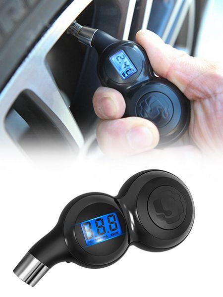 

car tire pressure monitor high precision digital display barometer electronic digital vent gas tire pressure gauge