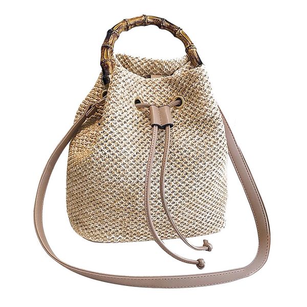 

messenger bags women beach bamboo bracelet straw burlap square beach drawstring straw bag burlap messenger bag dropship #t3g