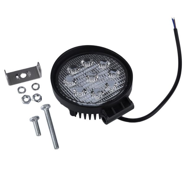 

1pcs 4 inch 27w 12v 24v led work light spot/flood round led offroad light lamp worklight for off road motorcycle car truck