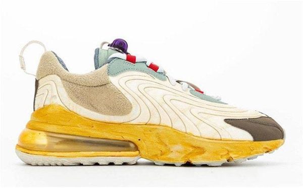 

authentic travis scotts shoes 270 react light cream dark hazel mica starfish running sneakers ct2864 200 basketball shoes with og box