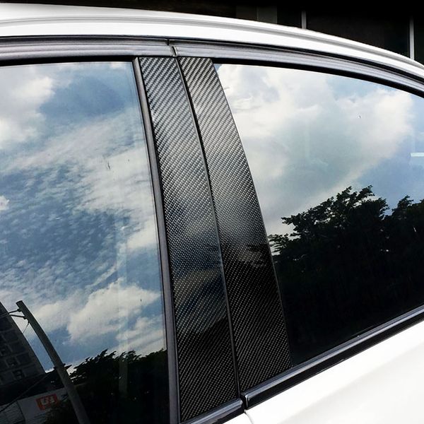 

1 set car window b-pillars trim cover decorative for bmw 3 series e90(2005-2012