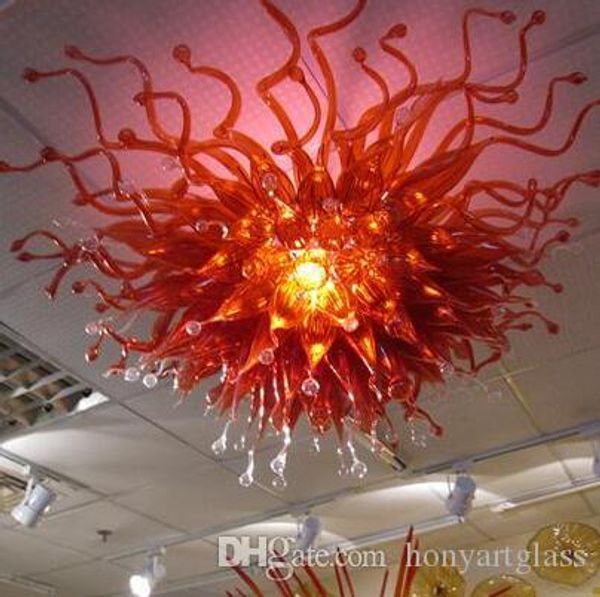 

ac led bulbs 110v/240v handicraft home lighting hand blown glass chandelier crystals sale