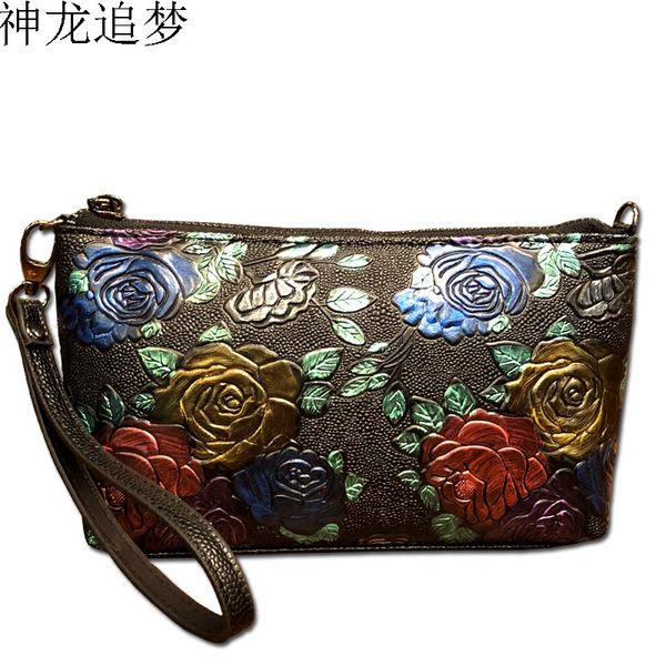 

chinese style purse women handbags retro shell bag packet shoulder messenger chain bag flowers mini handbag mobile phone
