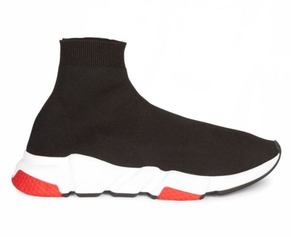 

flash deal sock shoe speed trainer running with box high sneakers socks race runners men women sports shoes black red oreo