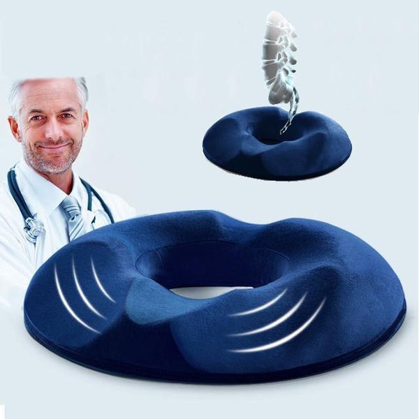 

spinal alignment chair pad for relief from sitting back pain comfort memory foam seat cushion breathable office chair cushion dh0762