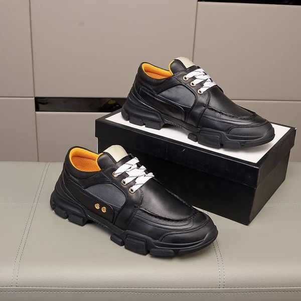 

2019 platform designer luxury shoes triple men/women sport run shoes black genuine leather flat bottom ing