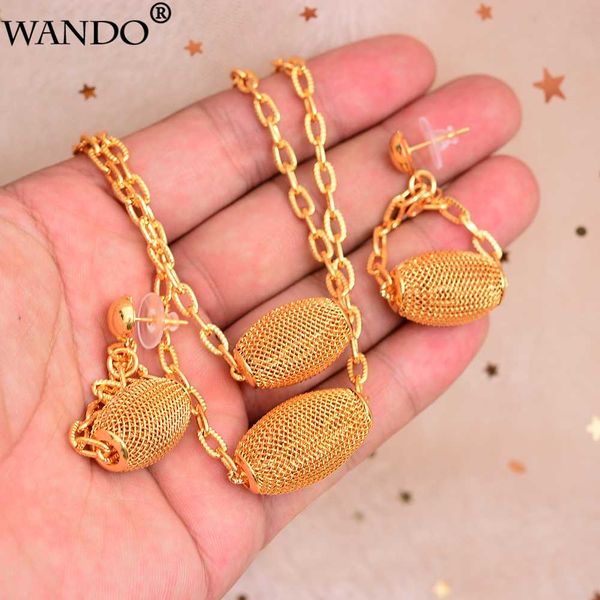 

wando new fashion ethiopian jewelry set pendant necklace & earring fashion dubai design gold nigeria wedding bridal set charms g, Silver