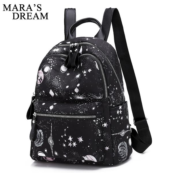 

mara's dream 2019 new pure color oxford cloth backpack fashion wild rucksack large capacity college style school bag