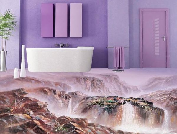 Alpine Flowing Water 3d Floor 3d Chinese Painting Bathroom Floor 3d Painting Hd Wallpapers Wide Hd Wallpapers With High Resolution From