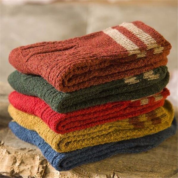 

5 Pairs Lot Women Cashmere Socks Winter Warm Sleep Bed Socks Floor Home Fluffy Socks Coral velvet Feet Warmer Christmas gift