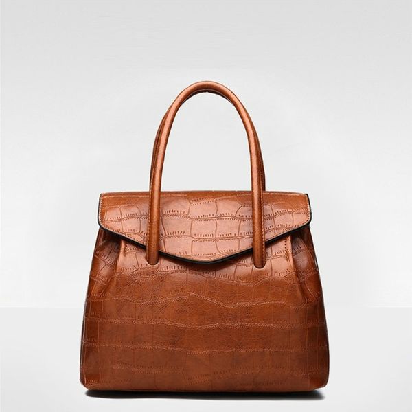 

fashion handbag big bag female 2019 new stone pattern shell soft leather ladies messenger shoulder bag sac a main femme tote