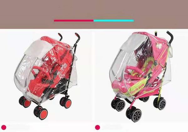 

increase thickened baby stroller rainproof windshield universal car cover raincoat poncho