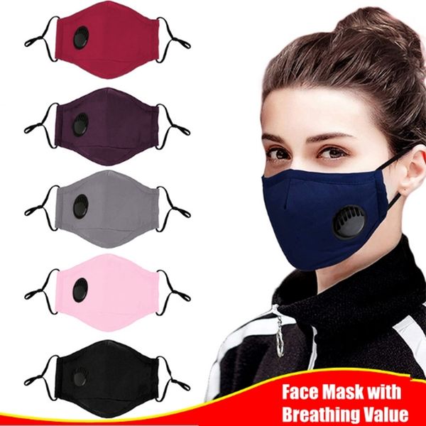 

mouth washable face mask with breathing value muffle anti-dust reusable respirator pm2.5 masks protective face masks washable, Blue