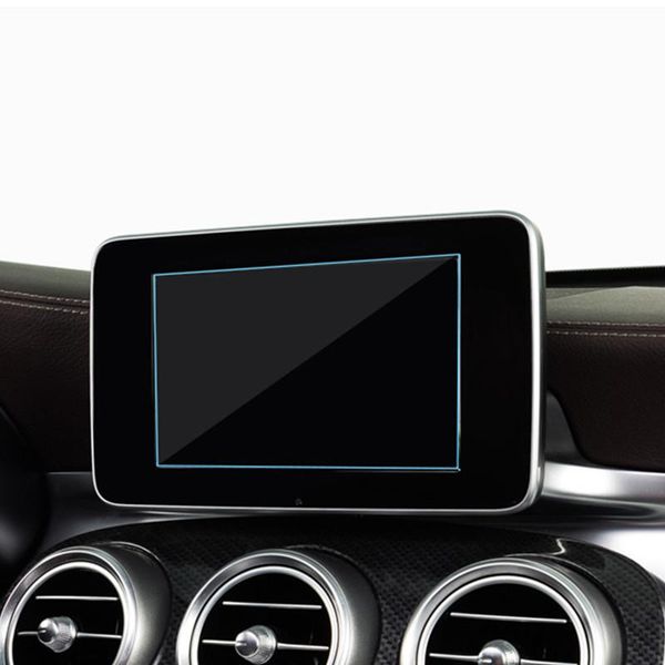 Center Console Navigation Screen Protection Film For Mercedes Benz C Class W205 2015 2018 Car Interior Accessories Transparent Car Exterior