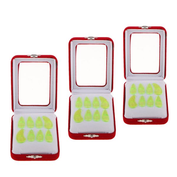 

24 pieces green finger picks for guzheng gu zheng chinese zither large/medium/small