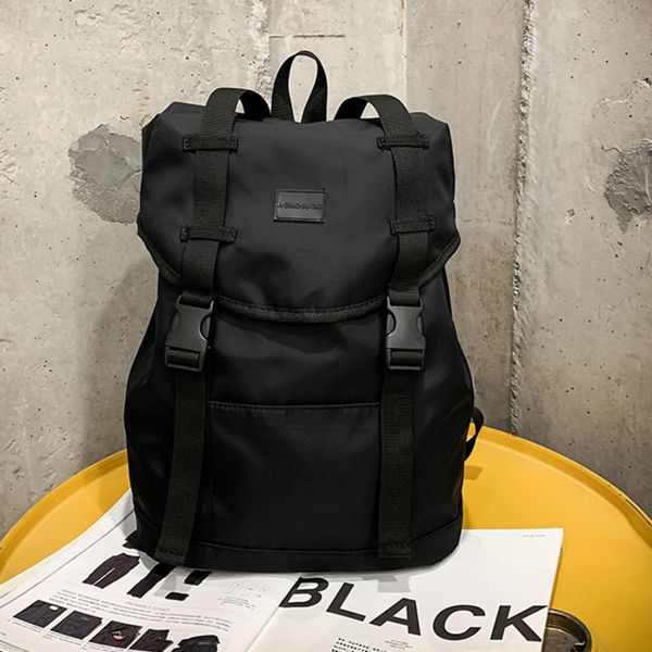 

female buckle school bag for teenage girl 2020 nylon travel backpack women mochilas sac a dos ladie laprucksack men bag pack