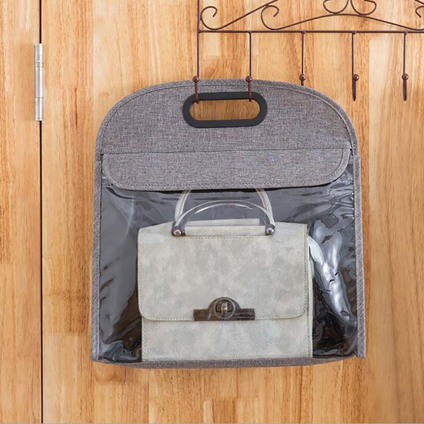 

hanging bag purse handbag organizer sundry pocket hanger storage closet hanger simple solid color durable convenient hanging bag