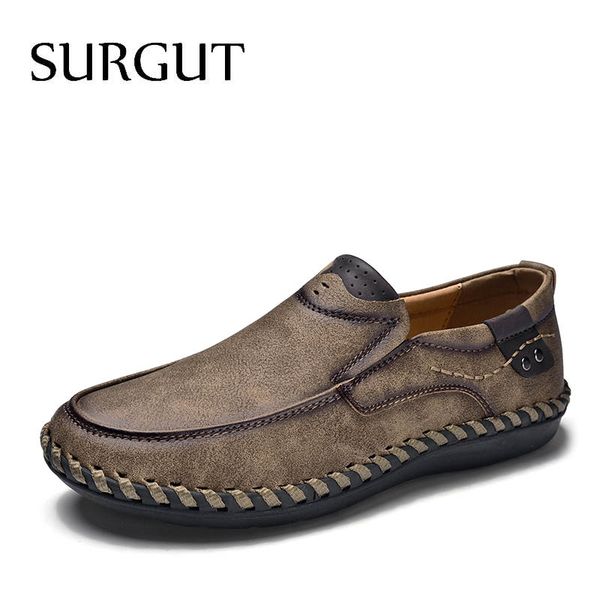 

surgut men casual shoes brand quality men business flat shoes fashion breathable low formal office plus size 38-46, Black