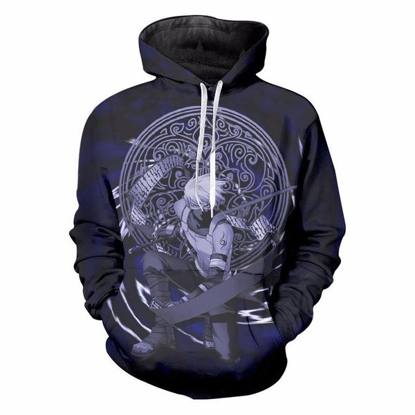 

2019 uzumaki naruto 3d hoodies men women casual autumn pocket hooded sweatshirts anime cosplay kakashi black hoody harajuku