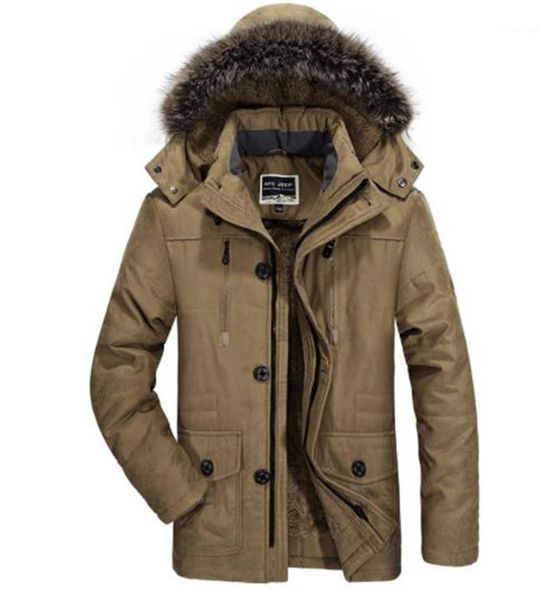 

men windbreak winter pocket down plus size coats middle long solid color mens outerwear patchwork male clothing casual thickened hooded, Black