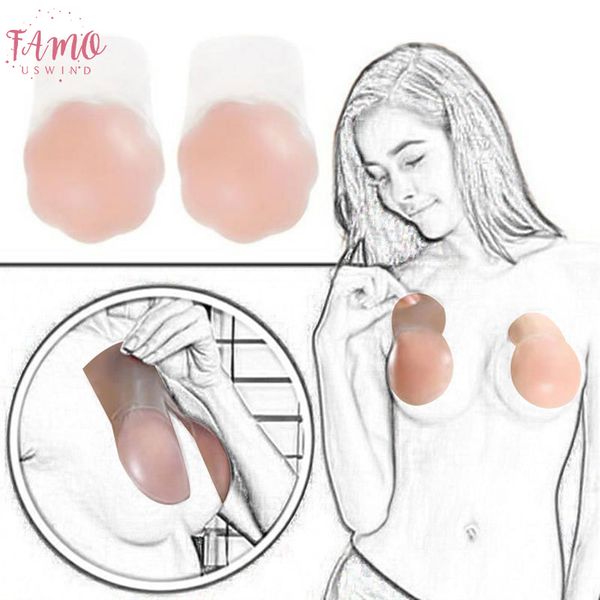 

invisible women bralette strapless push up bra seamless sticky silicone bra wedding party backless invisible fly bra, Red;black