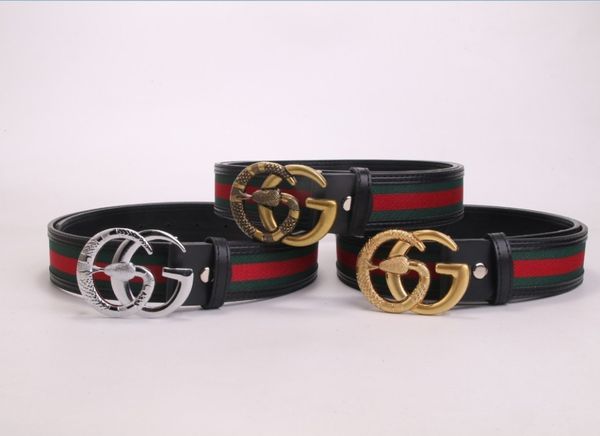 

designer belts for mens belts designer belt snake luxury belt real genuine leather business belts women big gold buckle black red belt, Black;brown
