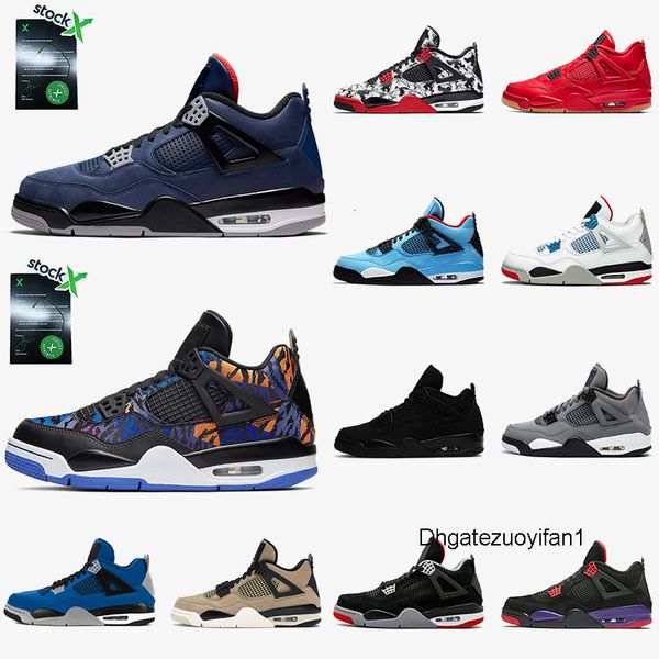 

new winter loyal blue rush violet 4 4s basketball shoes for men travis scott tattoo black cat 2020 bred 2019 raptors trainers sneakers