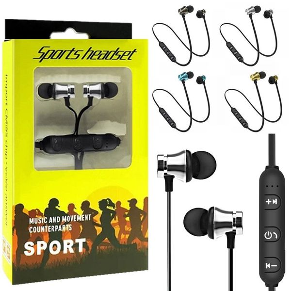 Auricolari Bluetooth wireless Sport In-Ear BT 4.2 Cuffie auricolari stereo magnetiche per Samsung con confezione