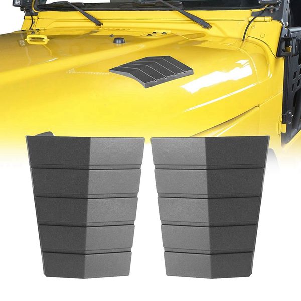 

cowl body armor outer cowling front hood corner guards for 1997-2006 j e e p wrangler tj & unlimited(pack of 2