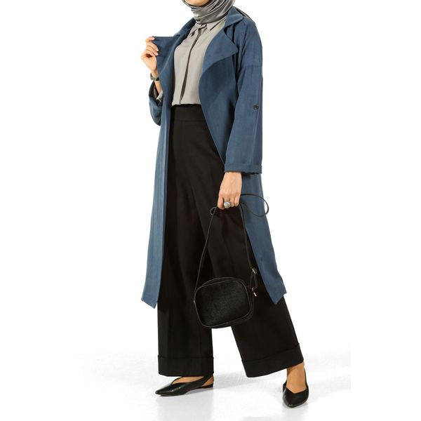 

hijab wide leg pants, Black;white