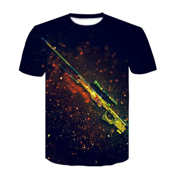 

новая забавная 3d мужская футболка cs go game t-shirt 2020 популярная counter-strike global offensive csgo мужская, White;black