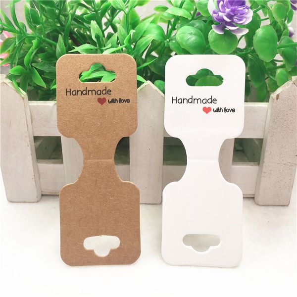 

50pcs hand chain&necklace paper cardboard handmade with cards with opp bag available 9x3.5cm accept custom, Pink;blue