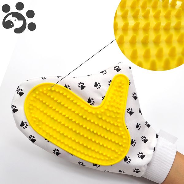 

cat hair removal glove de-shedding brush combs pet brush glove for animal hair combing pet grooming glove pet bath brush gl0050 dog grooming
