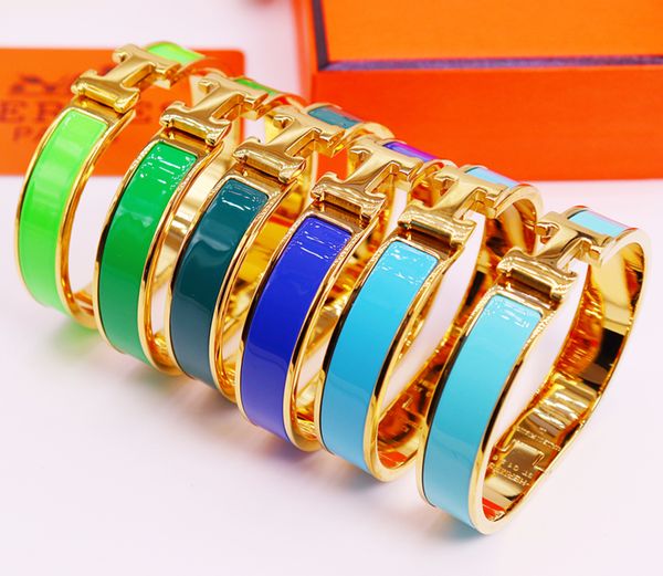 

hb37 2019 natural jewelry gold plate h letter bracelet stainless steel good quality have different colors choose not including packing, Black