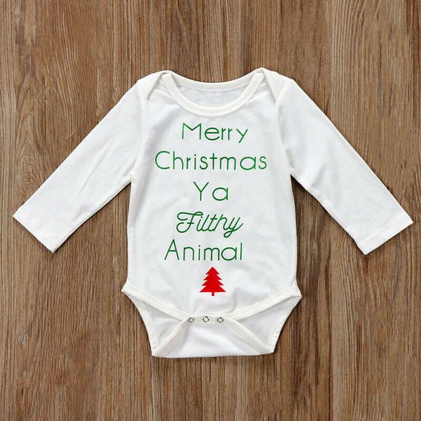 

cute newborn baby boy girl christmas long sleeve jumpsuit outfits clothes, Blue