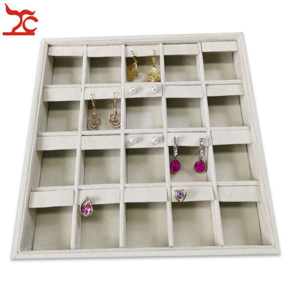 2019 Jewelry Display Tray 20 Grids Earring Holder Muti Purpose