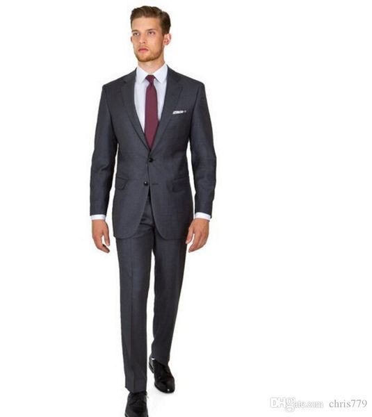 

новые прибытия стиль мода черный цвет из двух частей две кнопки нотч нагрудные slim-подходят мужские костюмы высокого качества изготовленный, White;black