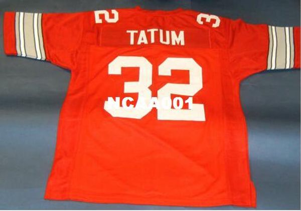 

мужчины custom #32 jack tatum custom college style college jersey размер s-4xl или обычай любое имя или номер джерси, Black;red