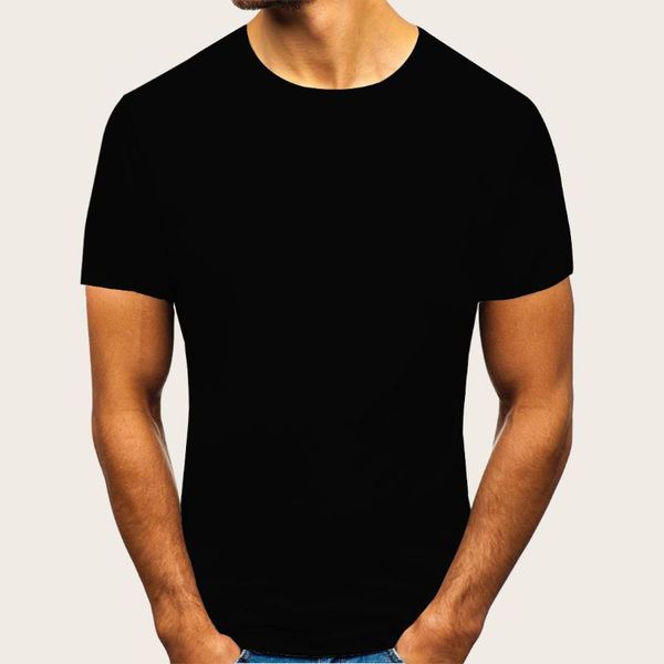 

2020 футболка мужская с коротким рукавом summer casual топы тис моды mens o-образным вырезом tshirt мужской твердая casual cotton крупногаба, White;black