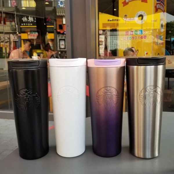 

Новая мода Starbucks чашка лаванды порошок фиолетовый градиент богиня чашка из нержавеющей стали кофе сопровождающие пара чашка W959555