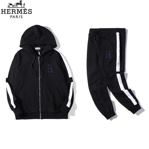 

designer men tracksuit mens jacket + pants joggers suits black color tracksuits sets clothes size -3xl, Gray