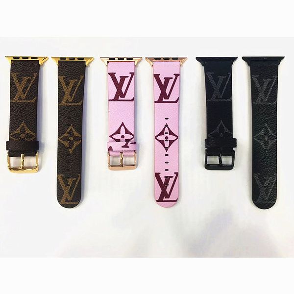 

For apple watch watchband brand de igner wri tband for iwatch 38mm 42mm 40mm 44mm apple watch erie 4 real leather watch band belt