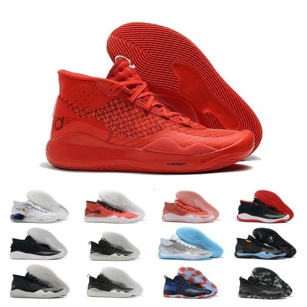 

2020 sale kd 12 sports basketball shoes kevin durant eybl multicolor mens triple black red 12s designer sports sneakers trainers