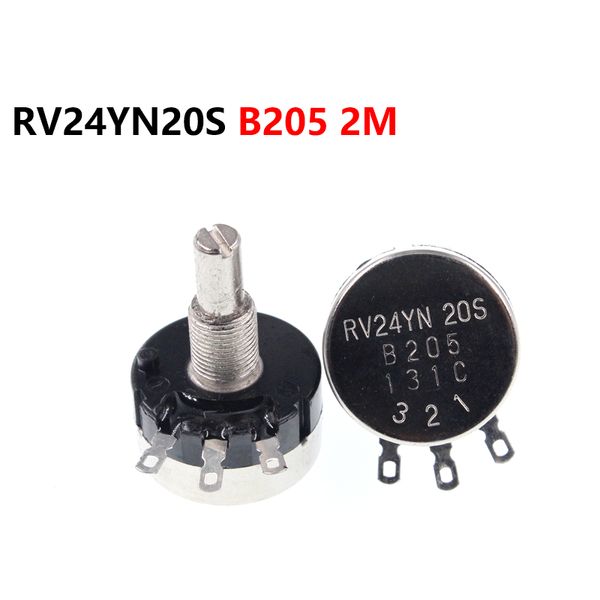 

single turn carbon film potentiometer rv24yn20s b205 2m adjustable resistor