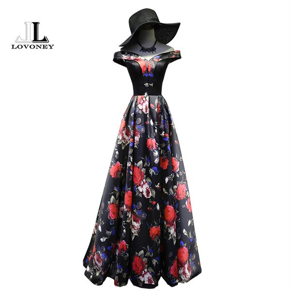 

lovoney evening dresses 2019 a line v neck cap sleeve satin formal evening gown occasion party dresses vestido de festa xyg706, White;black