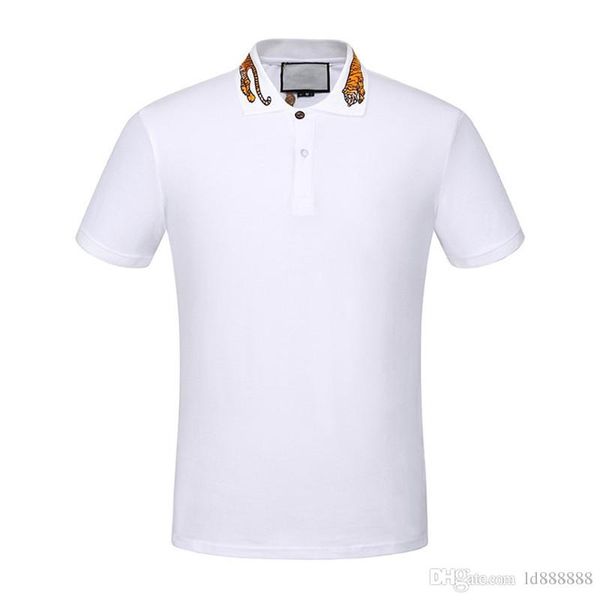 

16930 fashion design brand men's casual cotton little tiger and short sleeve t shirts slim m-3xl, White;black