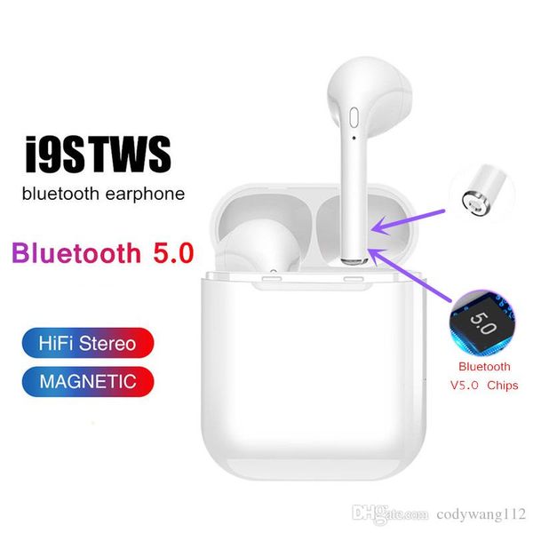 

i9 i9s TWS беспроводные Bluetooth наушники стерео дифракционную картину 5.0 наушники наушн